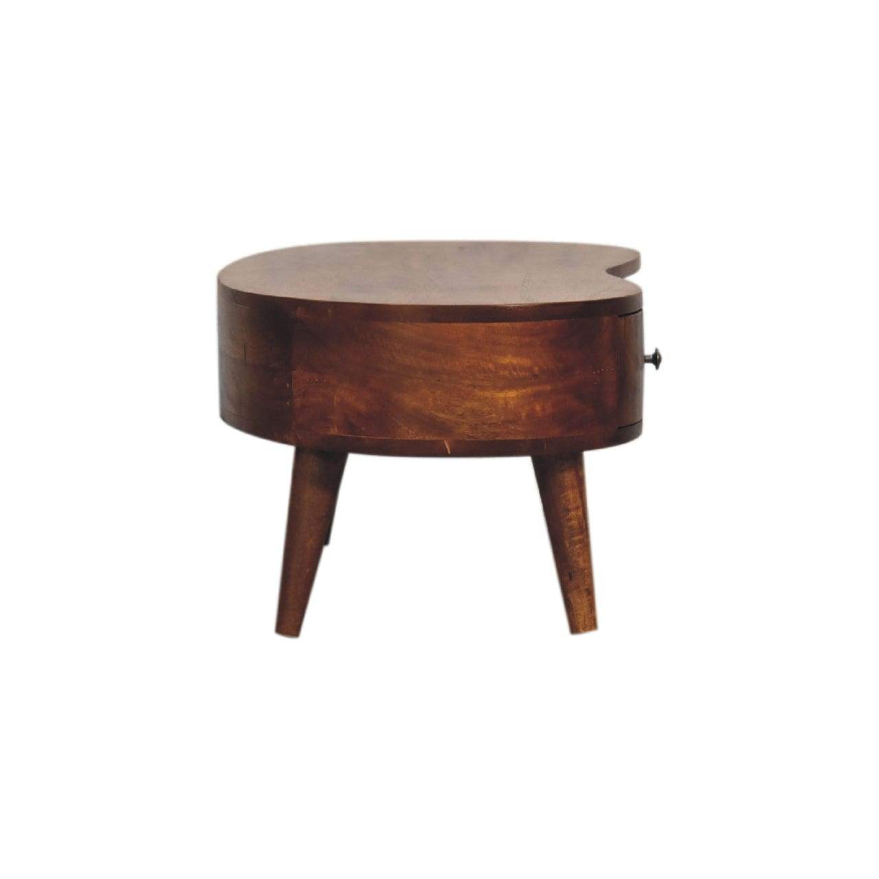 Mini Chesnut Wave Coffee Table - Artisan Furniture - Flyclothing LLC
