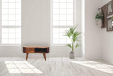 Mini Chesnut Wave Coffee Table - Artisan Furniture - Flyclothing LLC