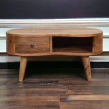 Mini Oak-ish Wave Coffee Table - Artisan Furniture - Flyclothing LLC