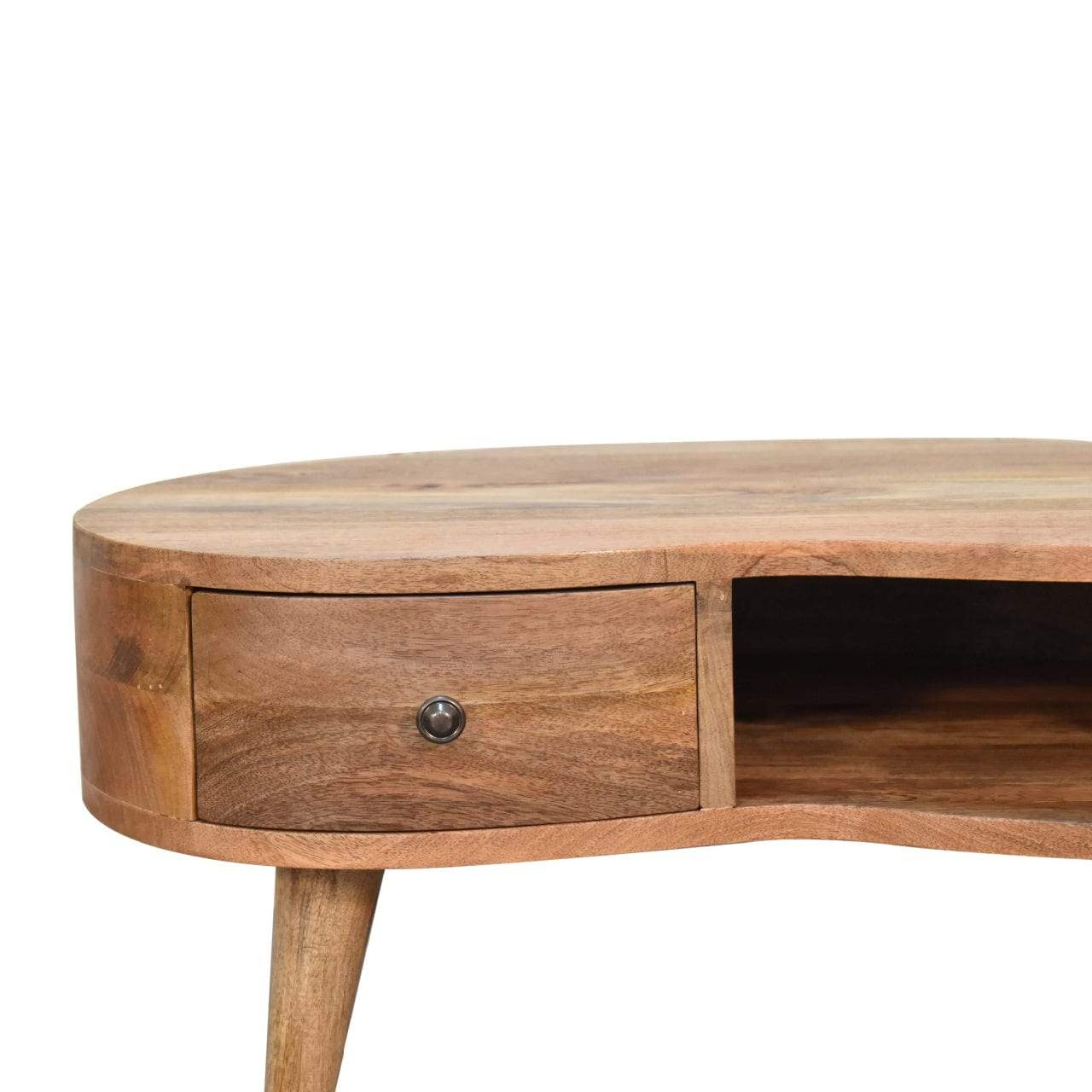 Mini Oak-ish Wave Coffee Table - Artisan Furniture - Flyclothing LLC