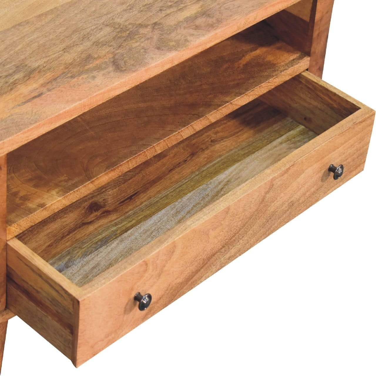 Mini Rounded Entertainment Unit - Artisan Furniture - Flyclothing LLC