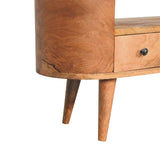 Mini Rounded Entertainment Unit - Artisan Furniture - Flyclothing LLC