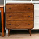 Mini Curved Chestnut Chest - Artisan Furniture - Flyclothing LLC