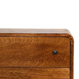 Mini Curved Chestnut Chest - Artisan Furniture - Flyclothing LLC