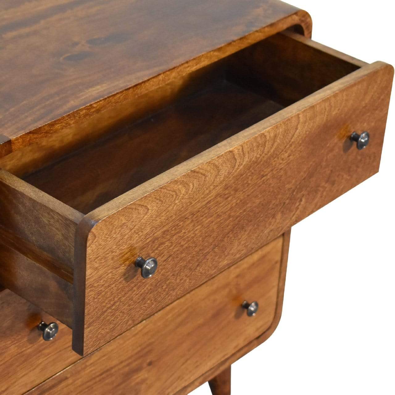 Mini Curved Chestnut Chest - Artisan Furniture - Flyclothing LLC