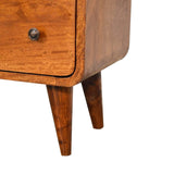 Mini Curved Chestnut Chest - Artisan Furniture - Flyclothing LLC
