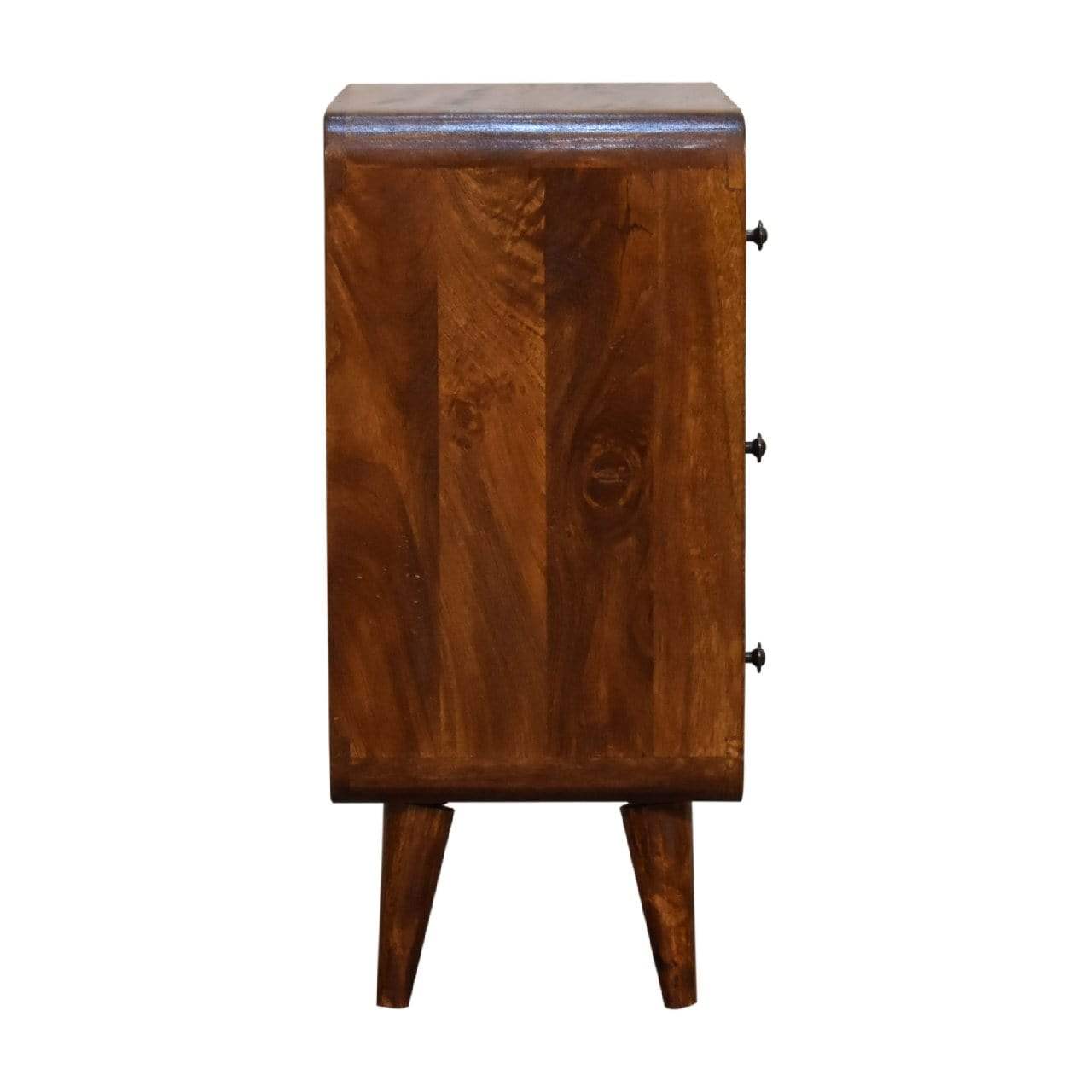 Mini Curved Chestnut Chest - Artisan Furniture - Flyclothing LLC