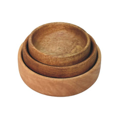 Artisan Solid Wood Fruit Bowl Set of 3 - Artisan Furniture