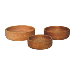 Artisan Solid Wood Fruit Bowl Set of 3 - Artisan Furniture