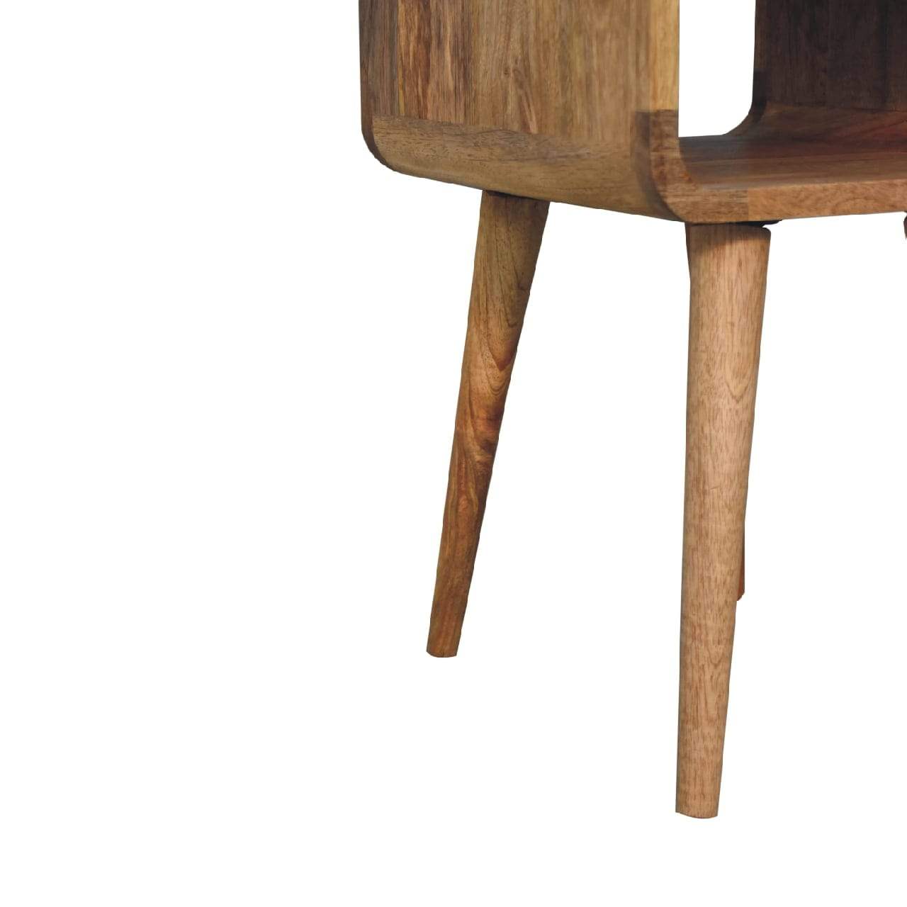 Mini Oak-ish Curve Lower Bedside - Artisan Furniture - Flyclothing LLC