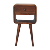 Mini Chestnut Curve Lower Bedside - Artisan Furniture - Flyclothing LLC