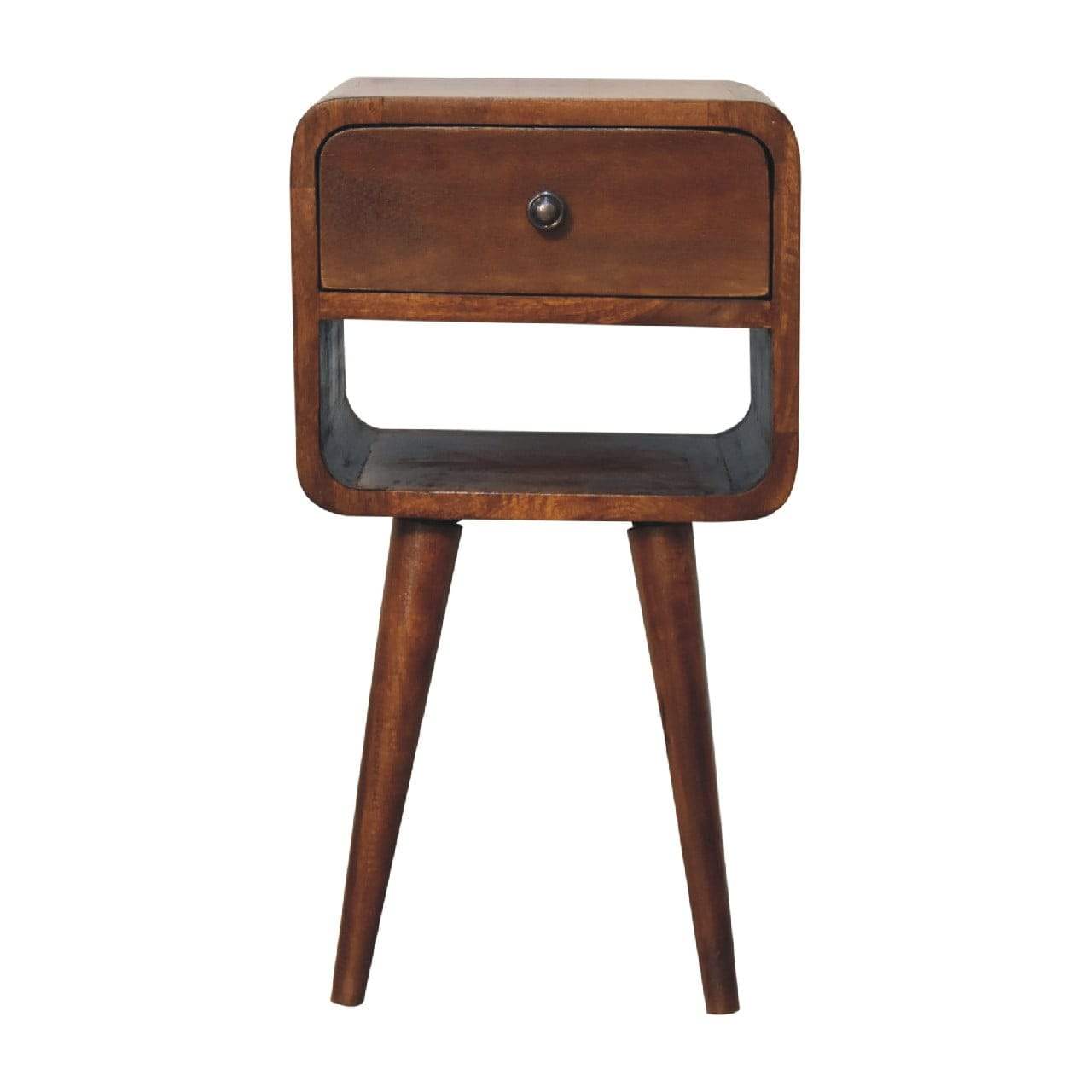 Mini Chestnut Curve Lower Bedside - Artisan Furniture - Flyclothing LLC