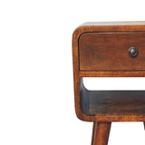 Mini Chestnut Curve Lower Bedside - Artisan Furniture - Flyclothing LLC