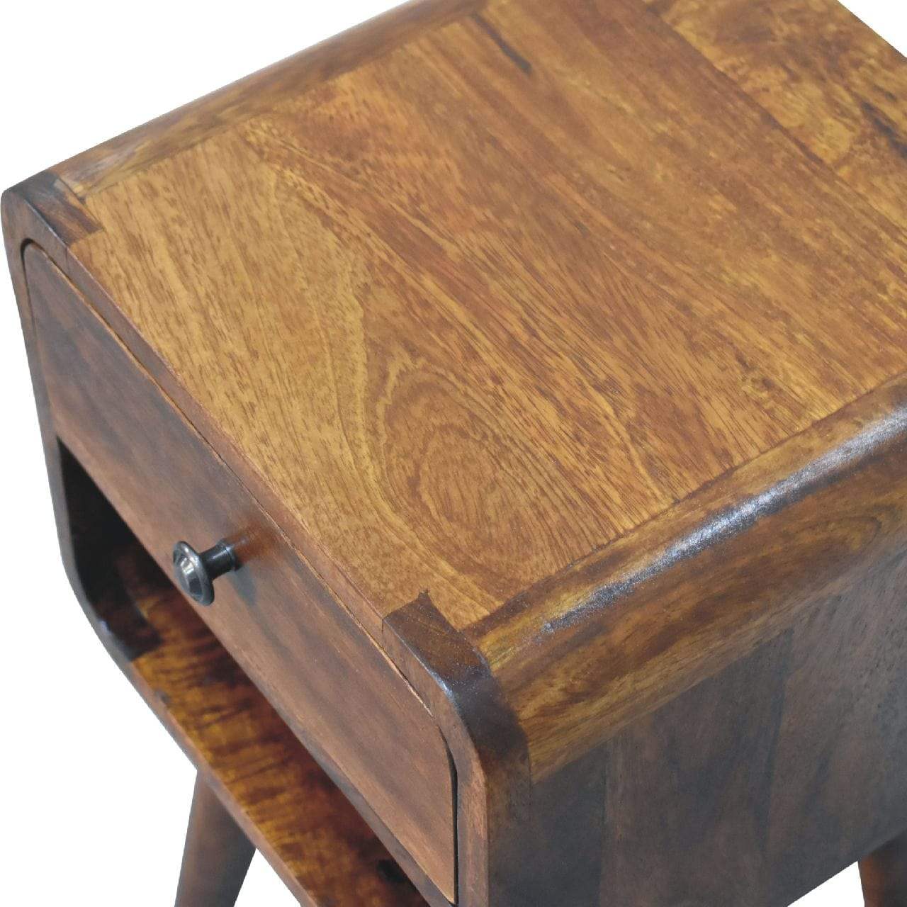 Mini Chestnut Curve Lower Bedside - Artisan Furniture - Flyclothing LLC