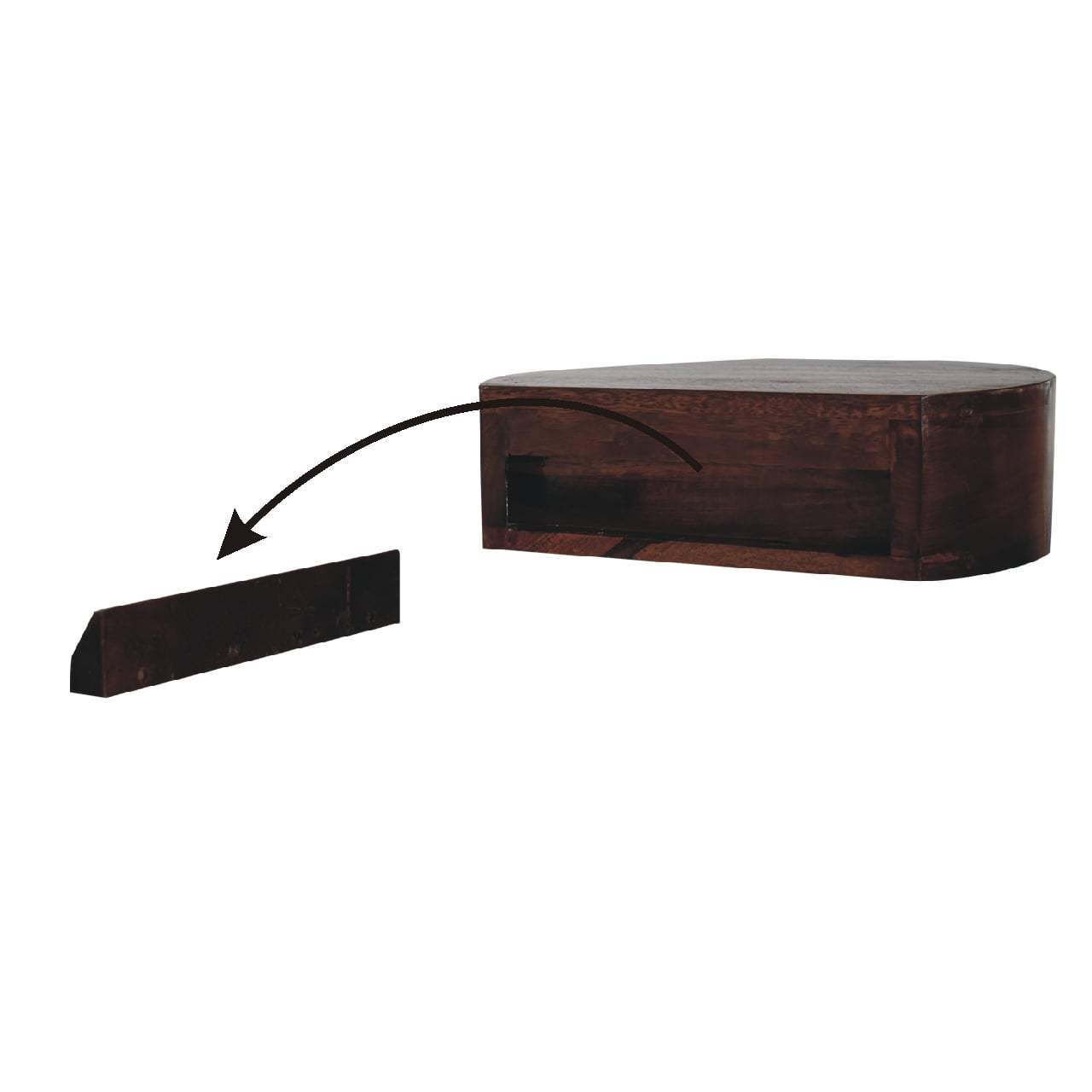 Artisan Lunar 1 Drawer Floating Nightsand - Artisan Furniture - Flyclothing LLC
