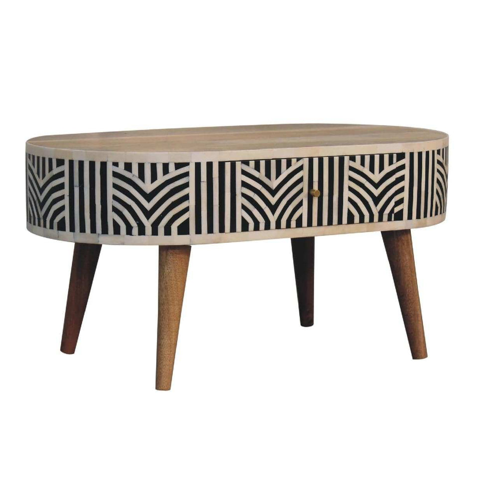 Edessa Bone Inlay Coffee Table - Artisan Furniture - Flyclothing LLC