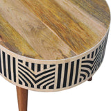 Edessa Bone Inlay Coffee Table - Artisan Furniture - Flyclothing LLC