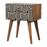 Edessa Bone Inlay Bedside - Artisan Furniture - Flyclothing LLC