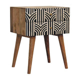 Edessa Bone Inlay Bedside - Artisan Furniture - Flyclothing LLC