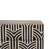 Edessa Bone Inlay Bedside - Artisan Furniture - Flyclothing LLC
