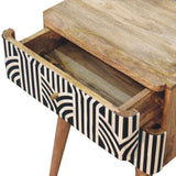 Edessa Bone Inlay Bedside - Artisan Furniture - Flyclothing LLC