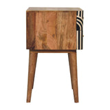 Edessa Bone Inlay Bedside - Artisan Furniture - Flyclothing LLC