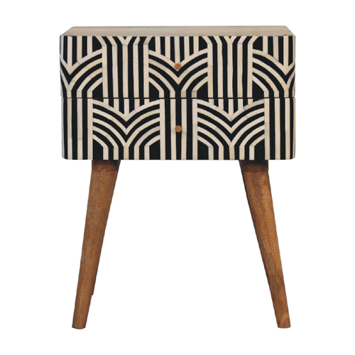 Edessa Bone Inlay Bedside - Artisan Furniture - Flyclothing LLC