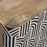 Edessa Bone Inlay Cabinet - Artisan Furniture - Flyclothing LLC