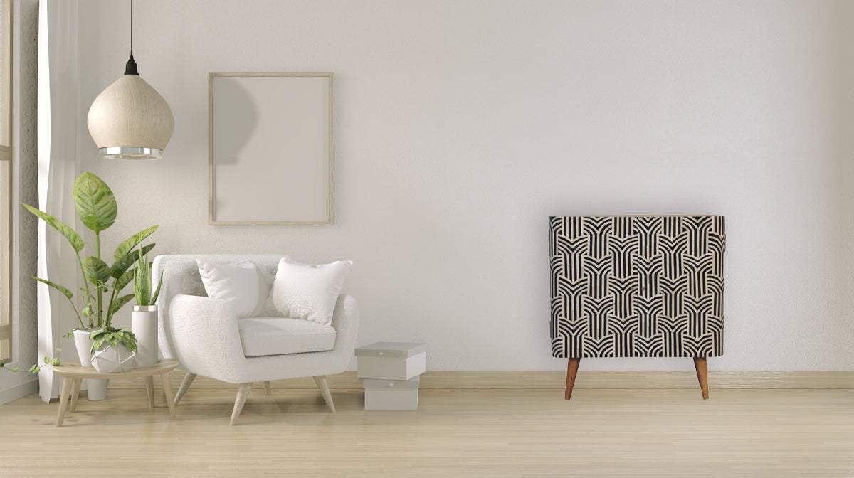 Edessa Bone Inlay Cabinet - Artisan Furniture - Flyclothing LLC