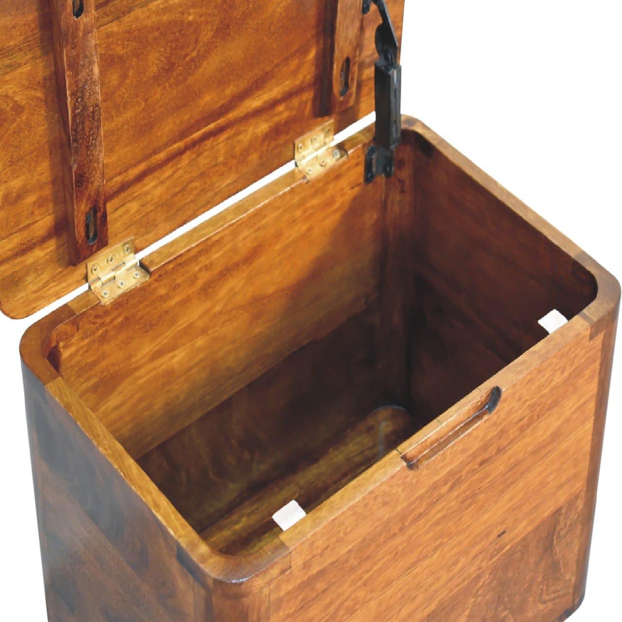 Artisan Chestnut Lid-up Storage Stool - Artisan Furniture