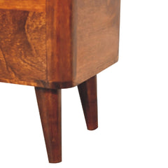 Artisan Chestnut Lid-up Storage Stool - Artisan Furniture