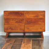 Large Curved Chestnut Chest - Artisan Furniture - Flyclothing LLC