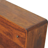 Large Curved Chestnut Chest - Artisan Furniture - Flyclothing LLC