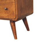 Large Curved Chestnut Chest - Artisan Furniture - Flyclothing LLC