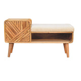 Boucle Carved Telephone Table - Artisan Furniture - Flyclothing LLC