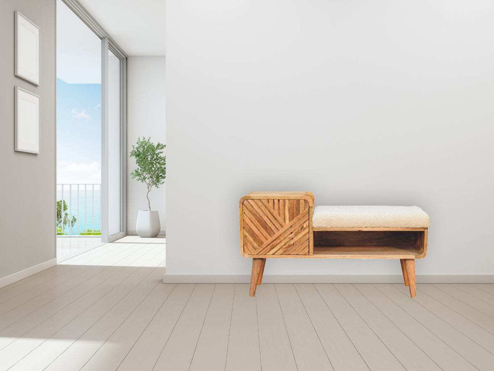 Boucle Carved Telephone Table - Artisan Furniture - Flyclothing LLC