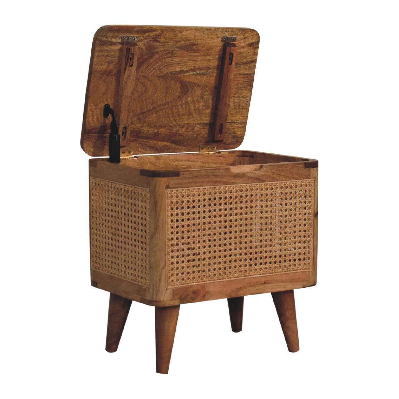 Larissa Lid-up Storage Stool - Artisan Furniture - Flyclothing LLC