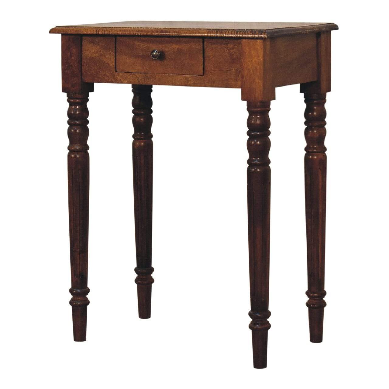 Chestnut Turned Leg Writing Desk - Artisan Furniture - Flyclothing LLC