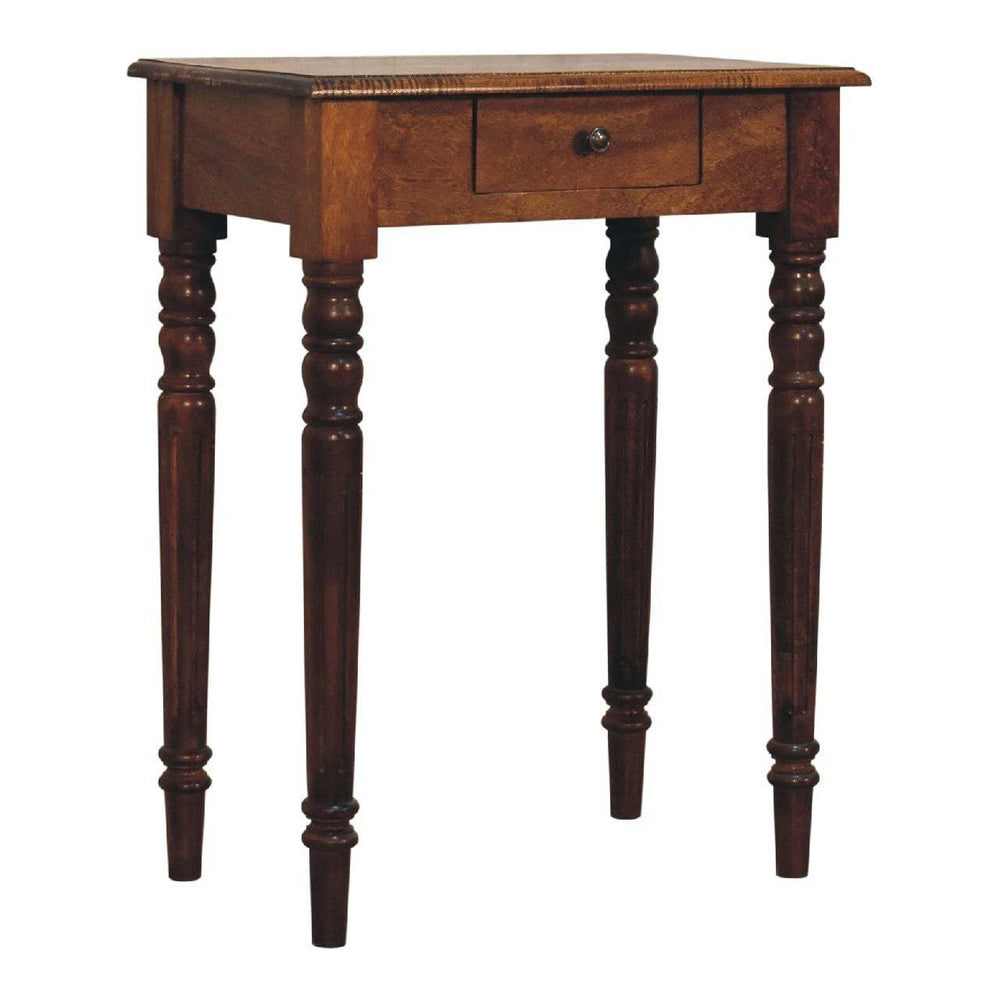 Chestnut Turned Leg Writing Desk - Artisan Furniture - Flyclothing LLC
