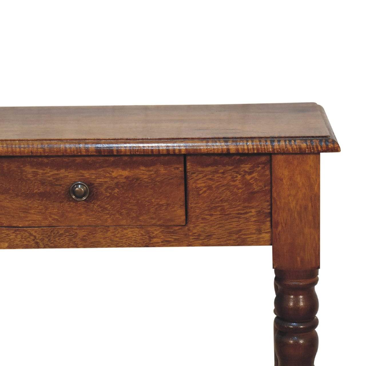Chestnut Turned Leg Writing Desk - Artisan Furniture - Flyclothing LLC