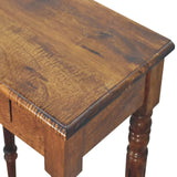 Chestnut Turned Leg Writing Desk - Artisan Furniture - Flyclothing LLC
