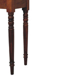 Chestnut Turned Leg Writing Desk - Artisan Furniture - Flyclothing LLC