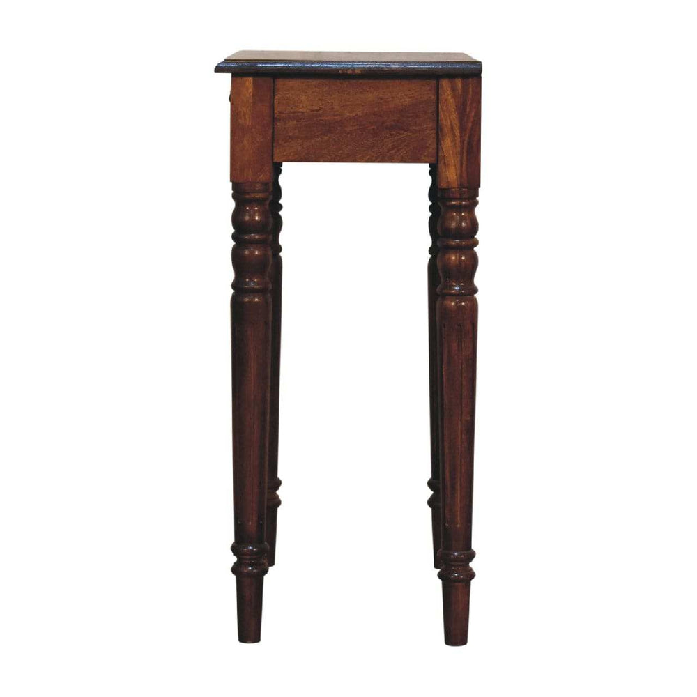 Chestnut Turned Leg Writing Desk - Artisan Furniture - Flyclothing LLC