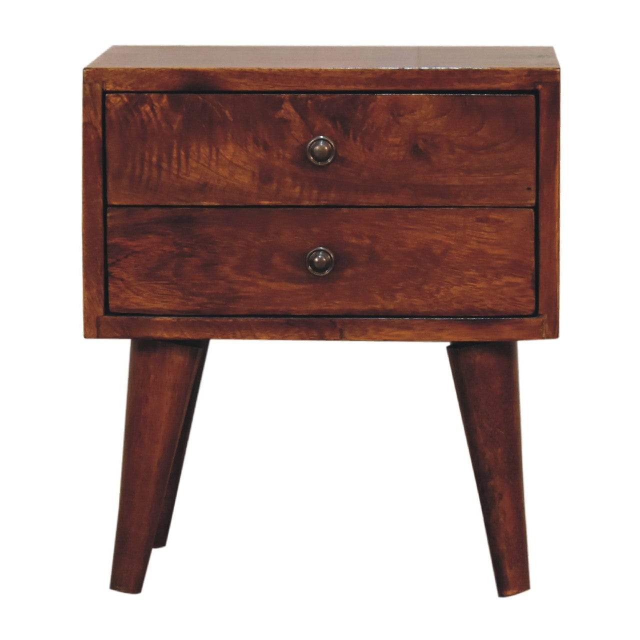 Mini Chestnut Modern Bedside - Artisan Furniture - Flyclothing LLC