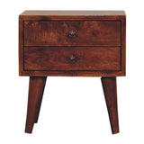 Mini Chestnut Modern Bedside - Artisan Furniture - Flyclothing LLC