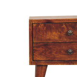 Mini Chestnut Modern Bedside - Artisan Furniture - Flyclothing LLC