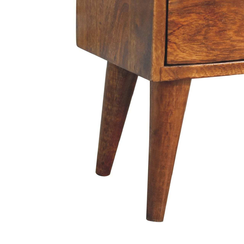 Mini Chestnut Modern Bedside - Artisan Furniture - Flyclothing LLC
