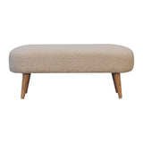 Boucle Hallway Bench - Artisan Furniture - Flyclothing LLC