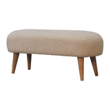 Boucle Hallway Bench - Artisan Furniture - Flyclothing LLC