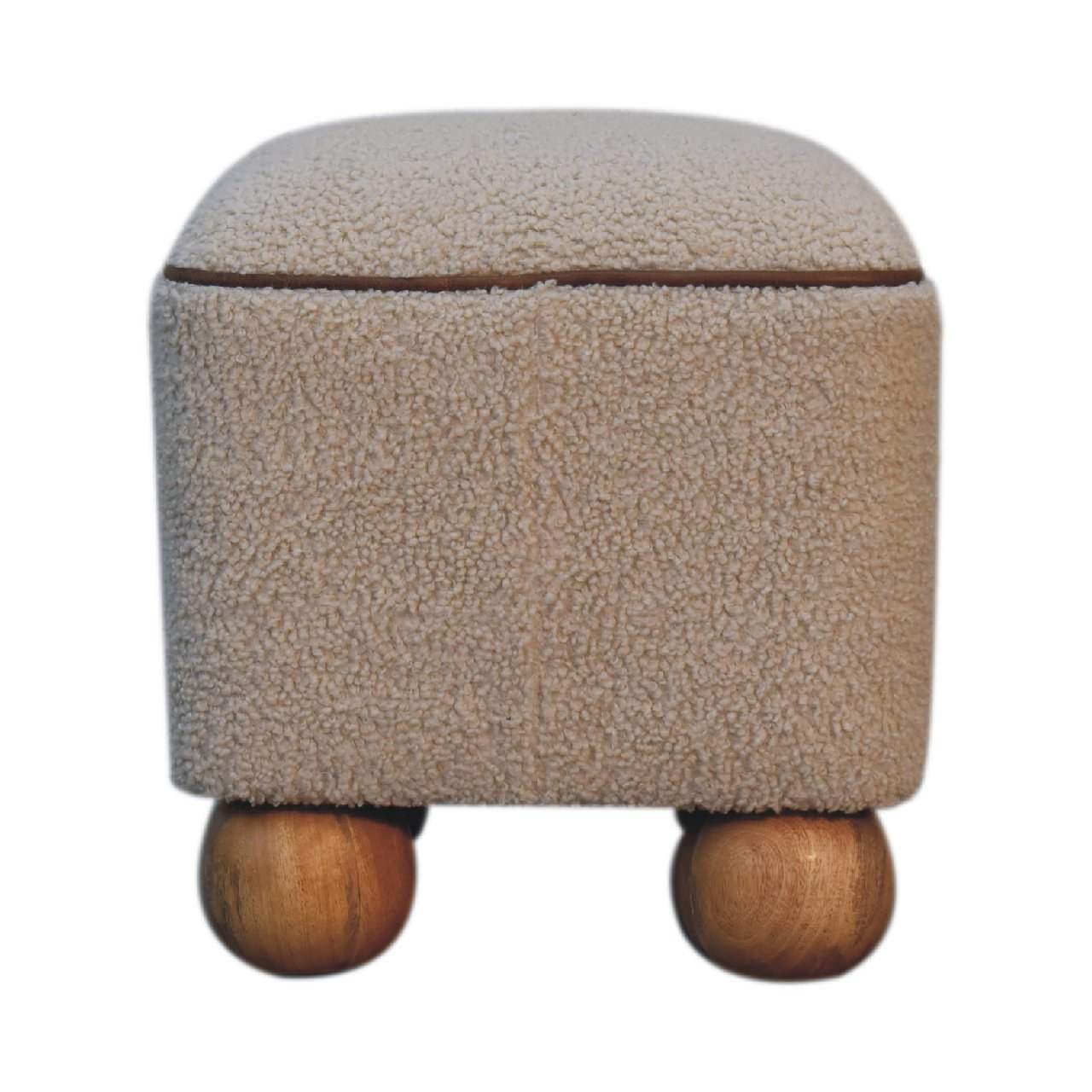 Serenity Footstool with Ball Feet - Artisan Furniture - Flyclothing LLC